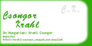 csongor krahl business card